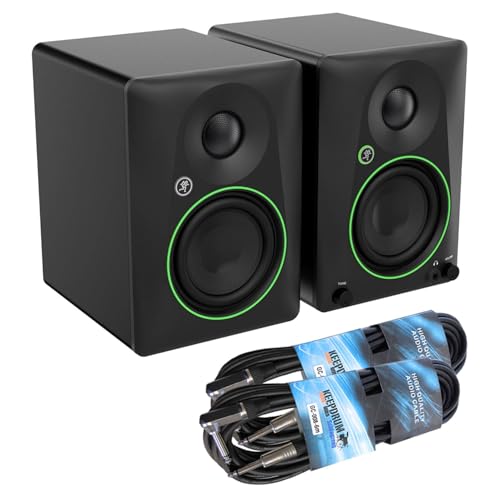 Mackie CR4.5BT Aktive 2-Wege Studio-Monitore Bluetooth Lautsprecher mit 2X keepdrum Klinkenkabel Mackie CR4.5BT Aktive 2-Wege Studio-Monitore Bluetooth Lautsprecher mit 2X keepdrum Klinkenkabel von Mackie