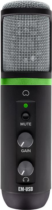 Mackie EM-USB - Bühnen-/Auftrittsmikrofon - -32 dB - 30 - 18000 Hz - 130 dB - Kardioide - Verflüssiger (2052074-00) von Mackie