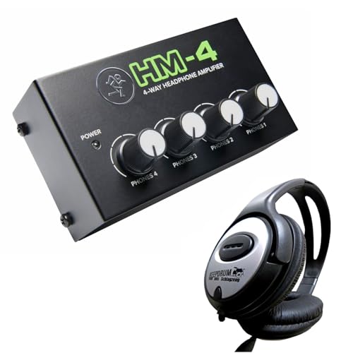 Mackie HM-4 Kompakter 4-Kanal Kopfhörerverstärker mit keepdrum Kopfhörer Mackie HM-4 Kompakter 4-Kanal Kopfhörerverstärker mit keepdrum Kopfhörer von Mackie