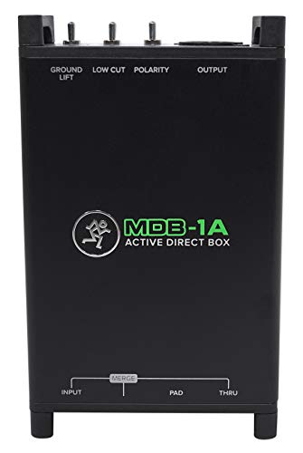 Mackie MDB-1A aktive DI-Box mit Hochpass, Phasenumschaltung, Ground Lift, -20 dB Pad und Merge-Schaltung von Mackie