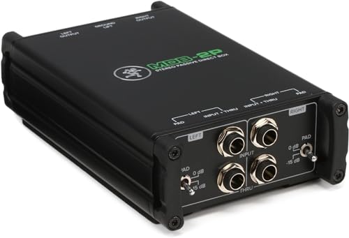 Mackie MDB-2P Stereo Passive Direct Box, schwarz von Mackie