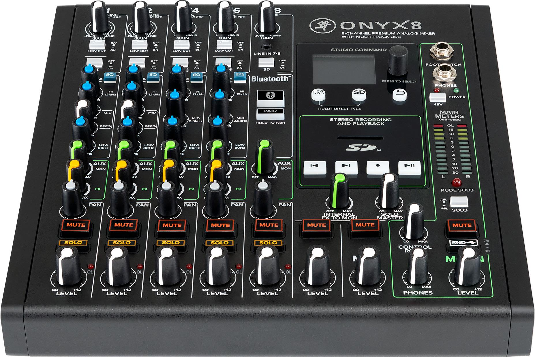 Mackie ONYX 8 8 Kanäle 20 - 30000 Hz Schwarz (2051990-01) von Mackie