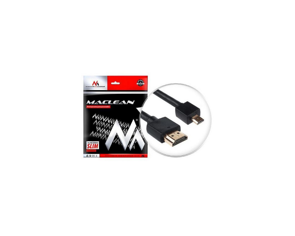 Maclean Brackets MCTV-722 - Maclean-Kabel, HDMI-microHDMI, ULTRA SLIM,... Computer-Kabel, HDMI, HDMI (200,00 cm) von Maclean Brackets