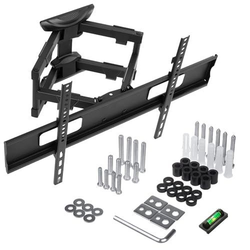 Halterung für einen großen Fernseher, Wandhalterung, Schwenkbare, Neigbare TV Halterung für 32-80" Flach & Curved Fernseher bis zu 50kg, VESA 600x400mm, Komplettes Zubehörset, MACLEAN MC-832A Halterung für einen großen Fernseher, Wandhalterung, Schwenkbare, Neigbare TV Halterung für 32-80" Flach & Curved Fernseher bis zu 50kg, VESA 600x400mm, Komplettes Zubehörset, MACLEAN MC-832A von Maclean