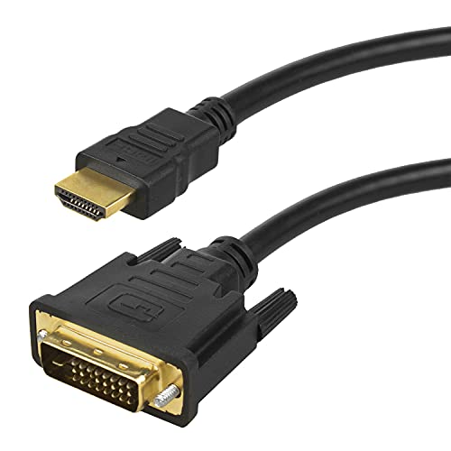 Maclean DVI-zu-HDMI-Adapterkabel 2m | HDMI v1.4 Verbindungskabel | Stecker zu Stecker M/M | Vergoldete Anschlüsse, 1080p Maclean DVI-zu-HDMI-Adapterkabel 2m | HDMI v1.4 Verbindungskabel | Stecker zu Stecker M/M | Vergoldete Anschlüsse, 1080p von Maclean