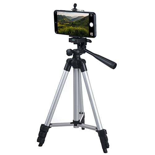 Maclean MC-164 Universelles 1/4"-Stativ mit Telefon Halter und Tragetasche Geeignet für Kameras Camcorder Smartphones Ringlichter Dreibein-Stativ Faltbar Verstellbare Höhe max. 102cm Maclean MC-164 Universelles 1/4"-Stativ mit Telefon Halter und Tragetasche Geeignet für Kameras Camcorder Smartphones Ringlichter Dreibein-Stativ Faltbar Verstellbare Höhe max. 102cm von Maclean