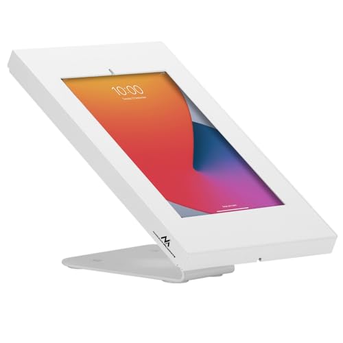 Maclean MC-475 Tablet Halterung mit Diebstalschutz Tisch- oder Wandmontage Kompatibel mit 9.7"-11", iPad/iPad Air/iPad Pro, Samsung Galaxy Tab A/Tab A7/Tab S6 Lite (Weiß) von Maclean