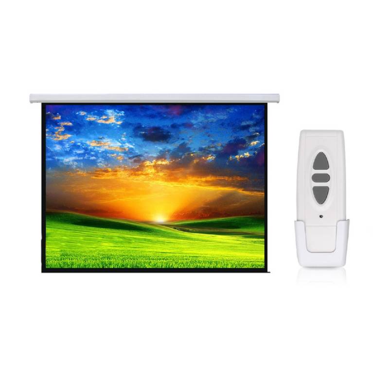 Maclean MC-592 Faltrahmenleinwand (Projektionsbildschirm 200x150 Elektrisch F 4:3, 16:9) von Maclean