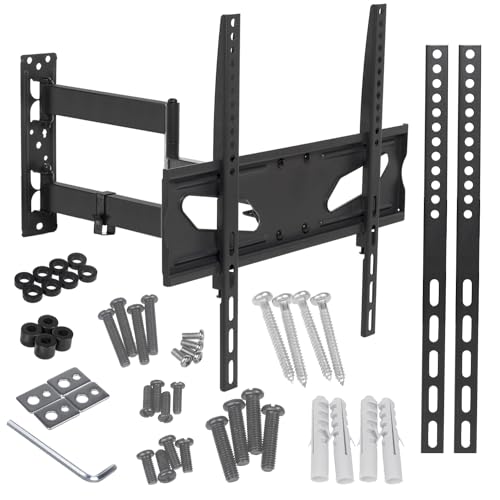 Maclean MC-711 TV Wandhalterung OLED QLED LCD LED Plasma TV Halterung 26" bis 55" Belastung bis 30kg Max VESA 400x400 Halter Halterung Curved TV Extra Langer Arm Maclean MC-711 TV Wandhalterung OLED QLED LCD LED Plasma TV Halterung 26" bis 55" Belastung bis 30kg Max VESA 400x400 Halter Halterung Curved TV Extra Langer Arm von Maclean