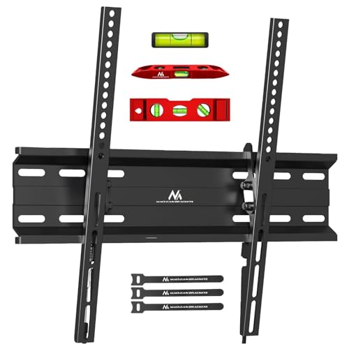 Maclean TV Wandhalterung Universal für 32-70" OLED/QLED/LCD/LED/Plasma – Wasserwaage & Kabelbinder – Belastbar bis 45 kg – VESA 100x100 bis 400x400 mm – Neigbar & robust | MC-748A Maclean TV Wandhalterung Universal für 32-70" OLED/QLED/LCD/LED/Plasma – Wasserwaage & Kabelbinder – Belastbar bis 45 kg – VESA 100x100 bis 400x400 mm – Neigbar & robust | MC-748A von Maclean