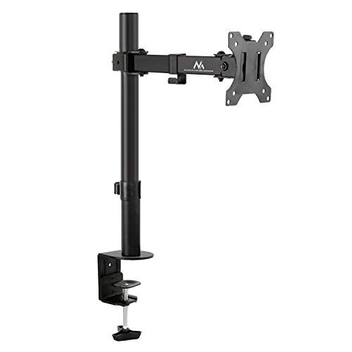 Maclean MC-752 Tischhalterung Monitorarm 360° 13-32" Monitor Halterung LCD LED VESA 75x75 100x100 bis 8kg (2x Gelenke) von Maclean