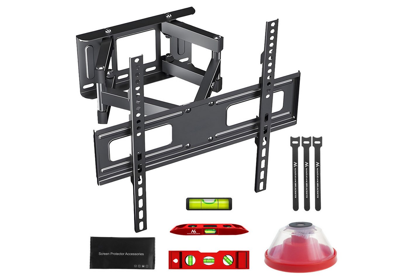 Maclean MC-788 TV-Wandhalterung, (bis 75 Zoll, TV-Halterung 32-75'' 50kg einstellbar) von Maclean