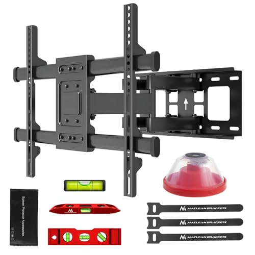 Maclean TV-Wandhalterung für 32-85" Fernseher bis 60 kg | neigbar, schwenkbar, Abstand 65-390mm | VESA 200x100 bis 600x400 mm, kompatibel mit OLED, QLED, LED, LCD, inkl. Montagezubehör und Wasserwaage Maclean TV-Wandhalterung für 32-85" Fernseher bis 60 kg | neigbar, schwenkbar, Abstand 65-390mm | VESA 200x100 bis 600x400 mm, kompatibel mit OLED, QLED, LED, LCD, inkl. Montagezubehör und Wasserwaage von Maclean