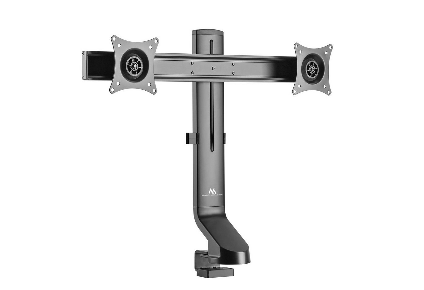 Maclean MC-854 Monitor-Halterung, (bis 27 Zoll, Dual Monitor Halterung für Schreibtisch 17 - 27" Zoll) von Maclean