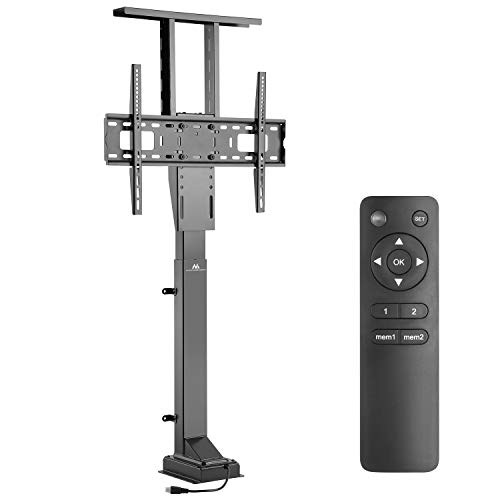 Maclean Elektrisch höhenverstellbare TV-Halterung zum Einbau für 37–65" Fernseher, Lift mit Fernbedienung, max. 50kg, Max. VESA 600x400 | MC-866 (TV Halterung) von Maclean