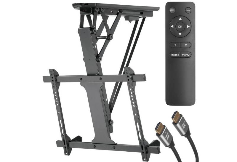 Maclean MC-880+ MCTV-442 TV-Deckenhalterung, (bis 70 Zoll, Elektrische Deckenhalterung TV HDMI-Kabel 32"-70) von Maclean