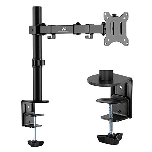 Maclean MC-883 1-Fach Monitorhalterung Tischhalterung 17-32" Zoll Schwenkbar Neigbar Höhenverstellbar Doppelarm VESA 75x75 100x100 bis 8kg Maclean MC-883 1-Fach Monitorhalterung Tischhalterung 17-32" Zoll Schwenkbar Neigbar Höhenverstellbar Doppelarm VESA 75x75 100x100 bis 8kg von Maclean