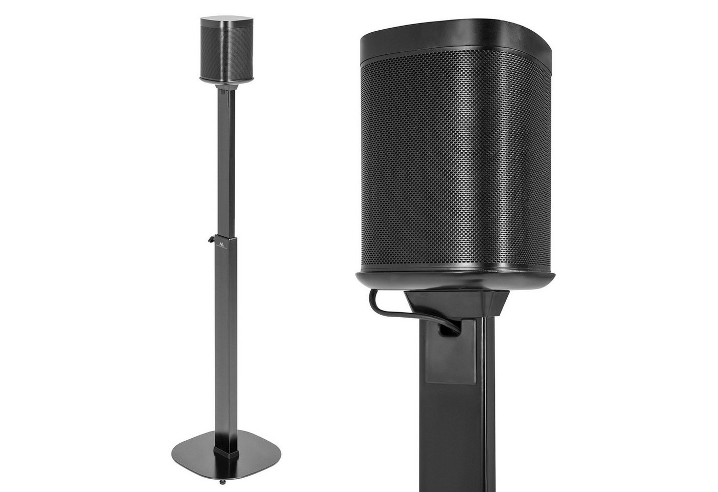 Maclean MC-940 Lautsprecherständer, (für Sonos One / Sonos One SL, höhenverstellbar [ 73,8 - 118,2 cm) von Maclean
