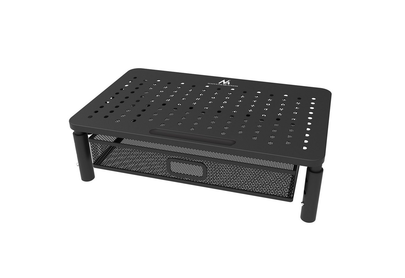 Maclean MC-947 Laptop-Ständer, (bis 32,00 Zoll, 1-tlg., Laptop-Monitorständer mit Schublade verstellbar 13-32) von Maclean