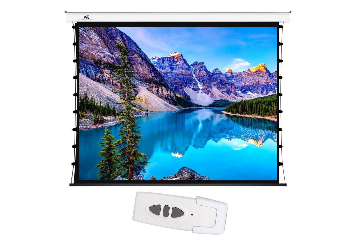Maclean MC-992 Motorleinwand (Bespannte Motorleinwand 100" Zoll 4:3 / 16:9) von Maclean