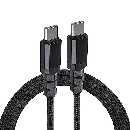 Maclean MCE USB-C Kabel USB Typ-C Stecker auf Stecker Datenkabel Schnelles Aufladen Schnellladekabel USB C zu USB C (USB-C 100W (PD) / Kabellänge: 1m) von Maclean