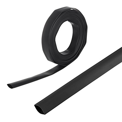 Maclean MCTV-531 Schrumpfschlauch Kabelschutz Kabel Schutz Schlauch Heat Shrink Tube 5m Schwarz (2:1 4mm, 1) von Maclean