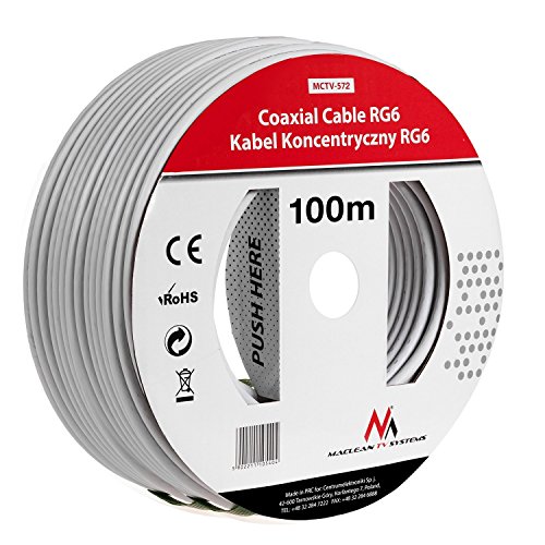 Maclean MCTV-572 SAT-Antennenkabel 100m Koaxialkabel RG6 1.0CSS SAT Kabel von Maclean