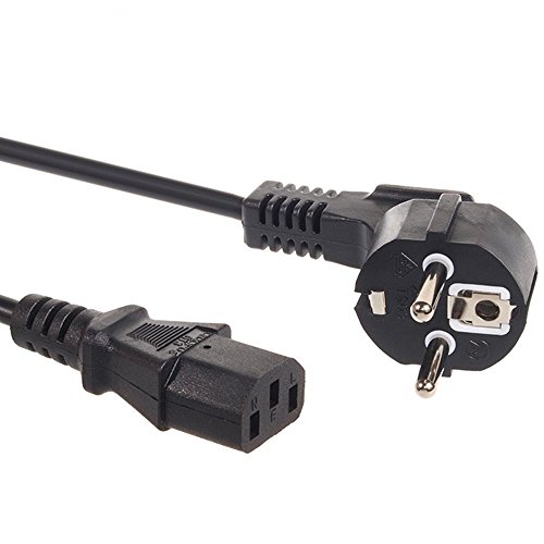 Maclean MCTV-692 Netzkabel Schutzkontakt auf Kaltgerätestecker Stromkabel Kabel 3-Pin (3m) von Maclean