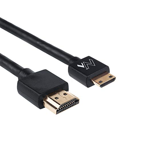 Maclean MCTV-710 Ultra Slim Hochgeschwindigkeits HDMI Kabel Audio Video Ethernet vergoldet 4K 3D FullHD (HDMI-miniHDMI 0,5m) von Maclean
