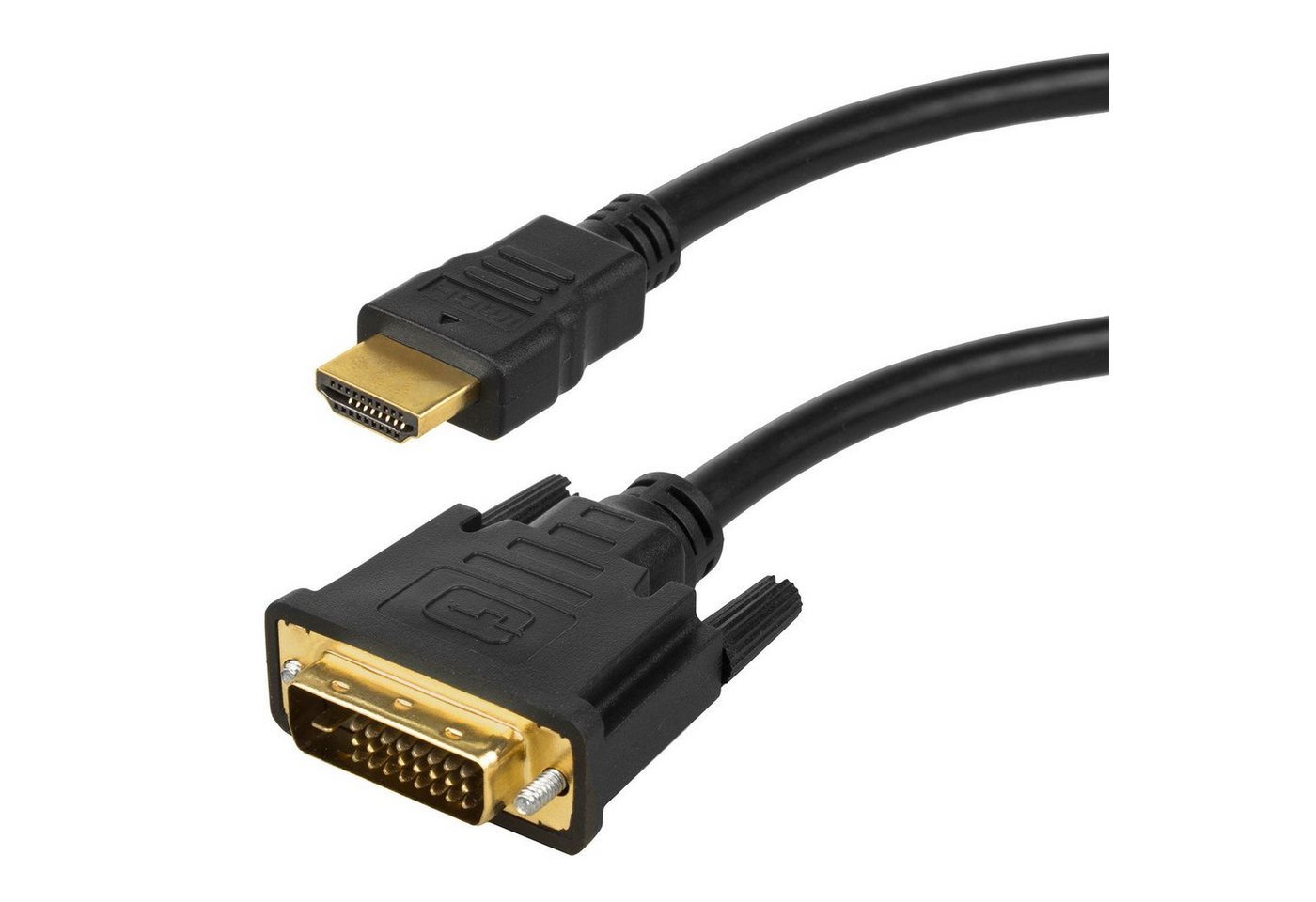 Maclean MCTV-717 HDMI-Adapter DVI zu HDMI, 200 cm, Vergoldete Anschlüsse, 1080p [Full-HD] von Maclean