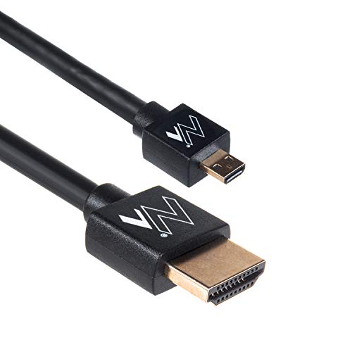Maclean MCTV-723 Ultra Slim Hochgeschwindigkeits HDMI Kabel Audio Video Ethernet vergoldet 4K 3D FullHD (HDMI-microHDMI 3m) von Maclean