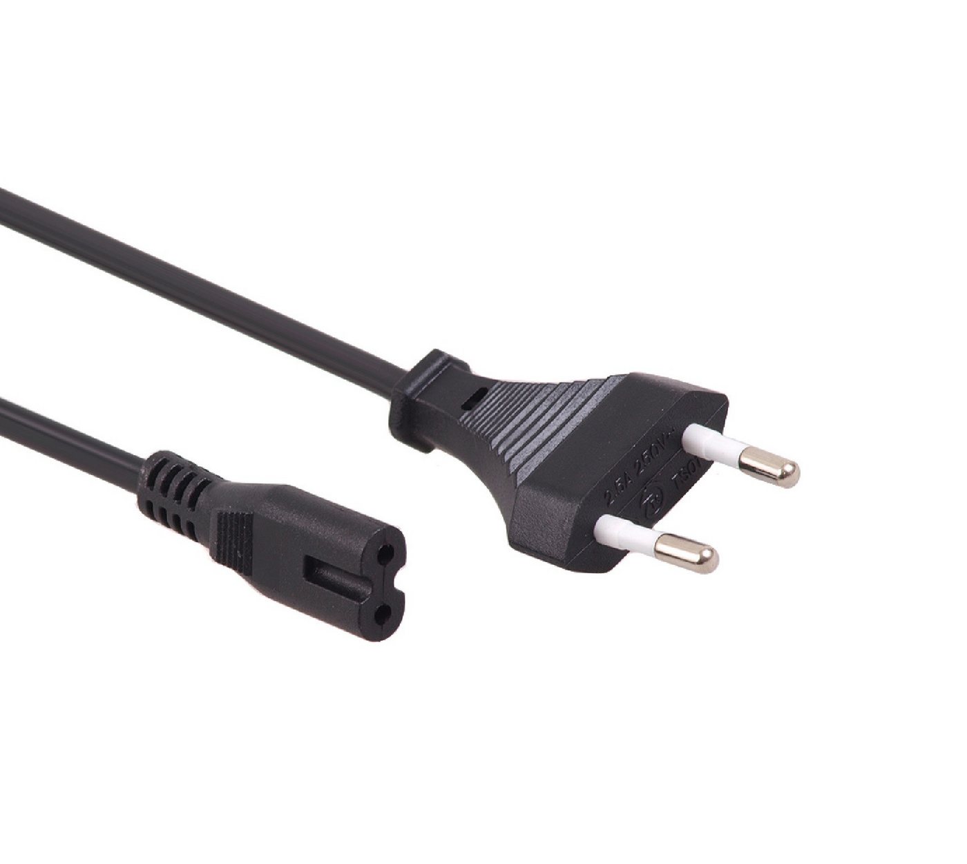 Maclean MCTV-810 Netzkabel, 2-polig, (300 cm), 2-poliges Stromkabel C7, 3 m, EU-Stecker von Maclean