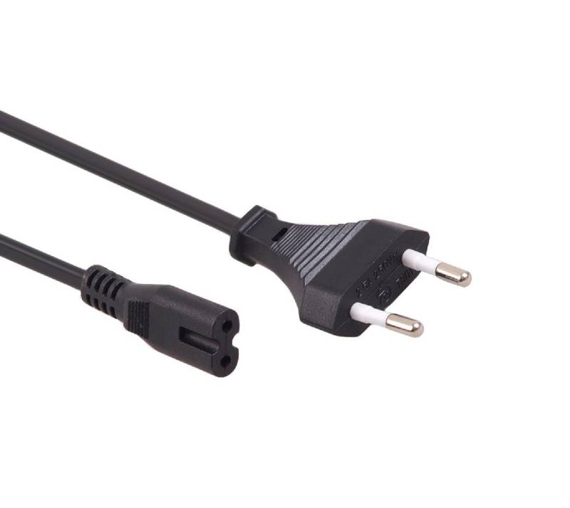 Maclean MCTV-810 Netzkabel, 2-polig, (300 cm), 2-poliges Stromkabel C7, 3 m, EU-Stecker von Maclean