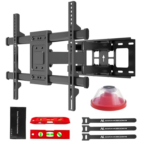 Maclean TV-Wandhalterung für 32-85" Fernseher | Neigbar & schwenkbar | Belastbar bis 60 kg | Wandabstand 65-390 mm | VESA 200x100-600x400 | Für OLED QLED LED LCD | Inkl. Wasserwaage & Montagezubehör Maclean TV-Wandhalterung für 32-85" Fernseher | Neigbar & schwenkbar | Belastbar bis 60 kg | Wandabstand 65-390 mm | VESA 200x100-600x400 | Für OLED QLED LED LCD | Inkl. Wasserwaage & Montagezubehör von Maclean