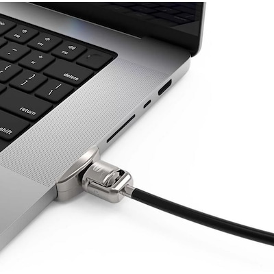 Compulocks M1 Kabelschloss Ledge Adapter MacBook Pro 16" (21) + Keyed Cable Lock von Maclocks