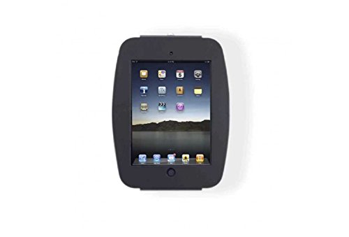 Maclocks 224SENB Space Enclosure Befestigungskit inkl. Diebstahlschutzgehäuse für Webtablet/Apple iPad 3/2/Air/4 mit Retina Display Aluminium-schwarz von Maclocks