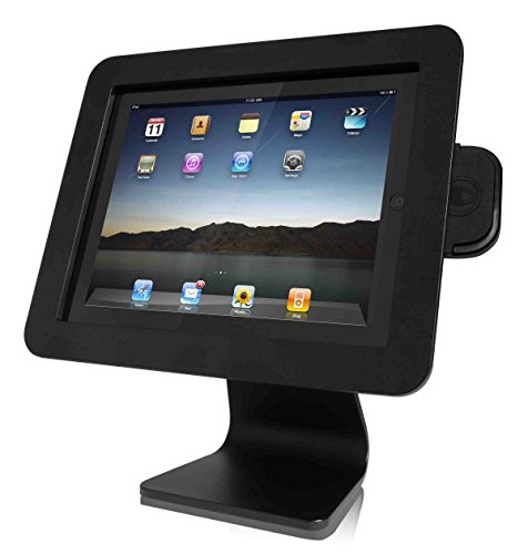 Maclocks AIO-B Enclosure Kiosk Aufstellung für Webtablet/Apple iPad 3/2/Air/4 mit Retina Display Aluminium-schwarz von Maclocks
