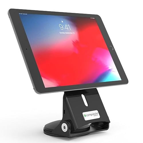 Maclocks Grip & Dock - universal Tablet Halterung [Abnehmbare Handschlaufe | Diebstahlgeschützt | Abschließbar | Doppelseitiges Klebeband | 360 Grad drehbar] - 189BGRPLCK von Maclocks