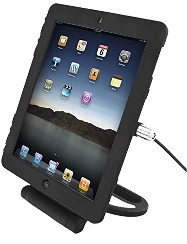 Maclocks IpadAir1RSBB Drehbarer Sicherheitsständer mit Kabelschloss für iPad Air, Schwarz von Maclocks