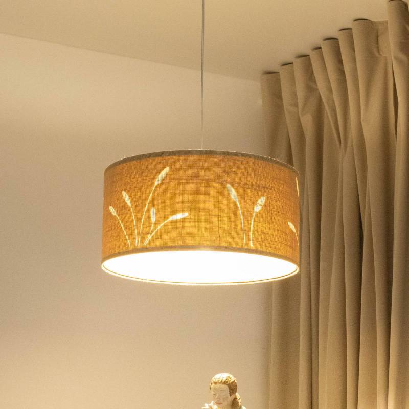 Hängeleuchte Boho Auris, beige, Ø 40 cm, Textil von Maco Design