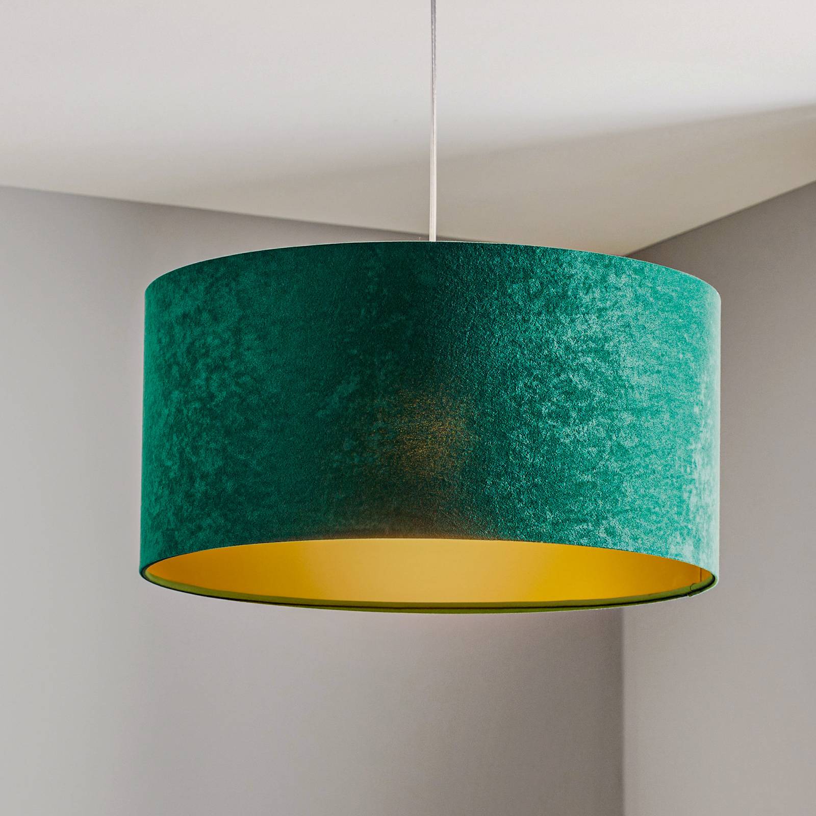 Pendelleuchte Salina, grün/gold, Ø 50cm Pendelleuchte Salina, grün/gold, Ø 50cm von Maco Design