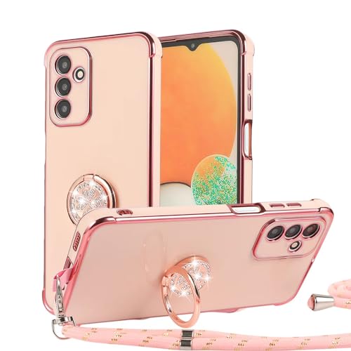 MacroHu 1x Handyhülle mit Band für Samsung Galaxy S23 FE Handykette Hülle mit Ständer HandyHülle mit Umhängen TPU Silikon Bumper Stoßfeste Schutzhülle Abnehmbar Necklace Handyhülle mit Ring -Rosa MacroHu 1x Handyhülle mit Band für Samsung Galaxy S23 FE Handykette Hülle mit Ständer HandyHülle mit Umhängen TPU Silikon Bumper Stoßfeste Schutzhülle Abnehmbar Necklace Handyhülle mit Ring -Rosa von MacroHu
