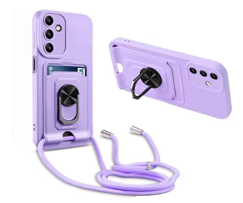 MacroHu 1x Handykette Hülle für Samsung Galaxy A14 5G Handyhülle mit Band Necklace Handyhülle TPU Stoßfeste Cover Silikon Schutzhülle Verstellbarer Halskette Handyhülle mit Umhängeband- Lila MacroHu 1x Handykette Hülle für Samsung Galaxy A14 5G Handyhülle mit Band Necklace Handyhülle TPU Stoßfeste Cover Silikon Schutzhülle Verstellbarer Halskette Handyhülle mit Umhängeband- Lila von MacroHu