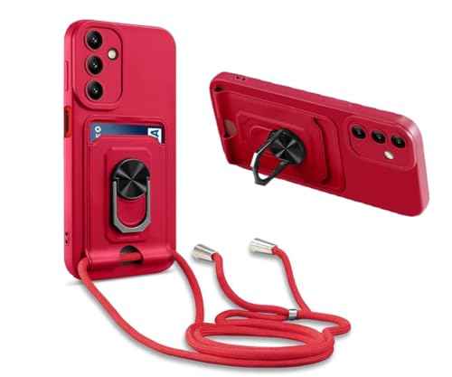 MacroHu 1x Handykette Hülle für Samsung Galaxy A54 5G Handyhülle mit Band Necklace Handyhülle TPU Stoßfeste Cover Silikon Schutzhülle Verstellbarer Halskette Handyhülle mit Umhängeband- Rot MacroHu 1x Handykette Hülle für Samsung Galaxy A54 5G Handyhülle mit Band Necklace Handyhülle TPU Stoßfeste Cover Silikon Schutzhülle Verstellbarer Halskette Handyhülle mit Umhängeband- Rot von Majen