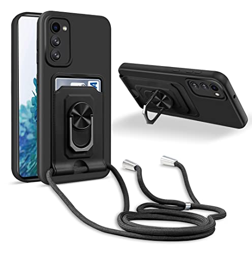 MacroHu 1x Handykette Hülle für Samsung Galaxy S20 FE Handyhülle mit Band Necklace Handyhülle TPU Stoßfeste Cover Silikon Schutzhülle Verstellbarer Halskette Handyhülle mit Umhängeband-Schwarz MacroHu 1x Handykette Hülle für Samsung Galaxy S20 FE Handyhülle mit Band Necklace Handyhülle TPU Stoßfeste Cover Silikon Schutzhülle Verstellbarer Halskette Handyhülle mit Umhängeband-Schwarz von MacroHu