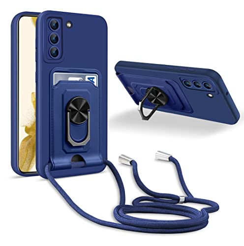 MacroHu 1x Handykette Hülle für Samsung Galaxy S22 Handyhülle mit Band Necklace Handyhülle TPU Stoßfeste Cover Silikon Schutzhülle Verstellbarer Halskette Handyhülle mit Umhängeband- Blau MacroHu 1x Handykette Hülle für Samsung Galaxy S22 Handyhülle mit Band Necklace Handyhülle TPU Stoßfeste Cover Silikon Schutzhülle Verstellbarer Halskette Handyhülle mit Umhängeband- Blau von MacroHu