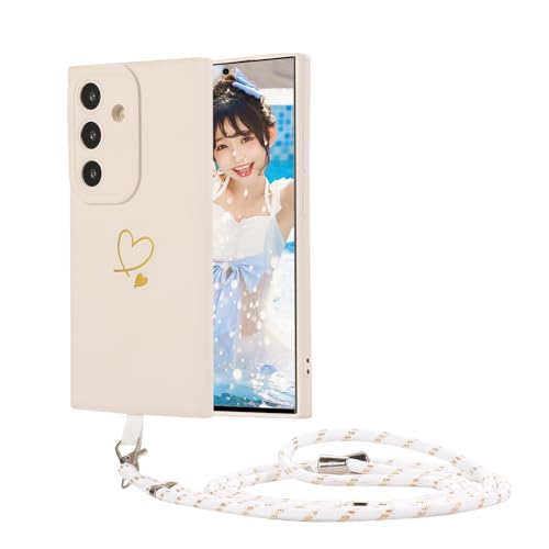 MacroHu 1x Handykette Hülle für Samsung Galaxy S23 FE Handyhülle mit Band Handyhülle mit Kette Handyhülle mit Umhängen TPU Silikon Bumper Stoßfeste Schutzhülle Abnehmbar Necklace Handyhülle-Weiß MacroHu 1x Handykette Hülle für Samsung Galaxy S23 FE Handyhülle mit Band Handyhülle mit Kette Handyhülle mit Umhängen TPU Silikon Bumper Stoßfeste Schutzhülle Abnehmbar Necklace Handyhülle-Weiß von MacroHu