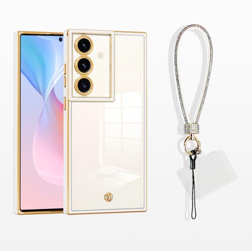 MacroHu 1x Handykette Hülle mit Band für Samsung Galaxy A15 5G Handyhülle mit Band Handyhülle mit Kette TPU Silikon Transparent Handykette Hülle mit Kordel Durchsichtig Stoßfeste Schutzhülle-Weiß MacroHu 1x Handykette Hülle mit Band für Samsung Galaxy A15 5G Handyhülle mit Band Handyhülle mit Kette TPU Silikon Transparent Handykette Hülle mit Kordel Durchsichtig Stoßfeste Schutzhülle-Weiß von MacroHu