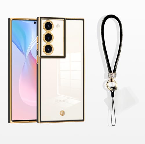 MacroHu 1x Handykette Hülle mit Band für Samsung Galaxy S21 FE 5G Handyhülle mit Band Hülle mit Kette TPU Silikon Transparent Handykette Hülle mit Kordel Durchsichtig Stoßfeste Schutzhülle-Schwarz MacroHu 1x Handykette Hülle mit Band für Samsung Galaxy S21 FE 5G Handyhülle mit Band Hülle mit Kette TPU Silikon Transparent Handykette Hülle mit Kordel Durchsichtig Stoßfeste Schutzhülle-Schwarz von MacroHu