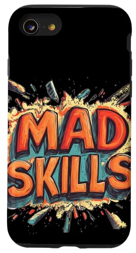 Cooles Mad Skills-Emblem Hülle für iPhone SE (2020) / 7 / 8 von Mad Skills Outfit